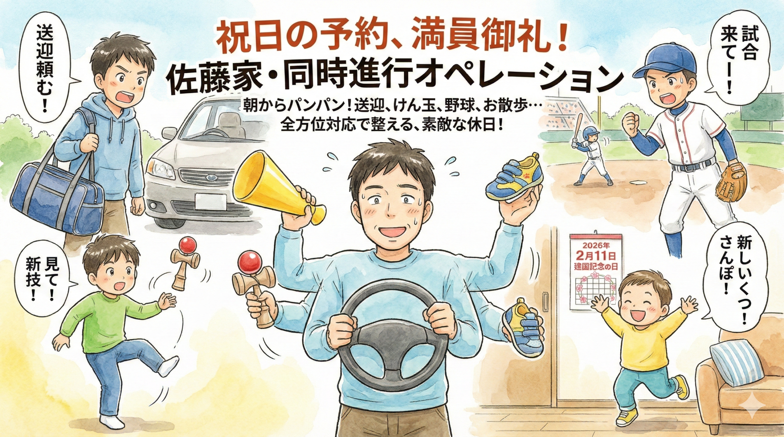 2026年2月11日（水）建国記念日：佐藤家