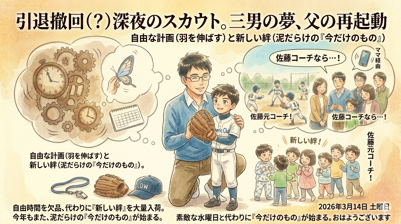 2026年3月14日（土）佐藤家