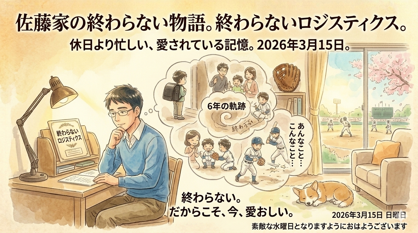 2026年3月15日（日）佐藤家