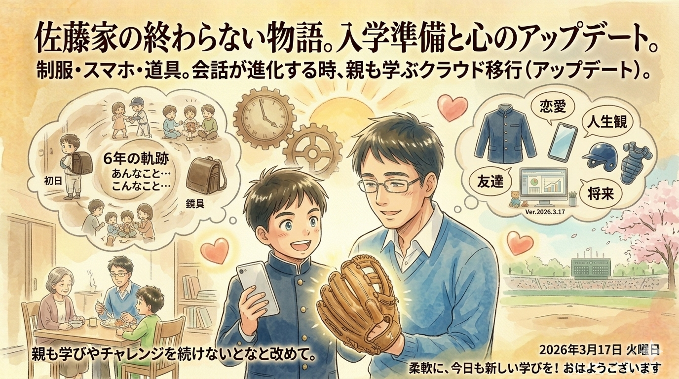 2026年3月17日（火）佐藤家