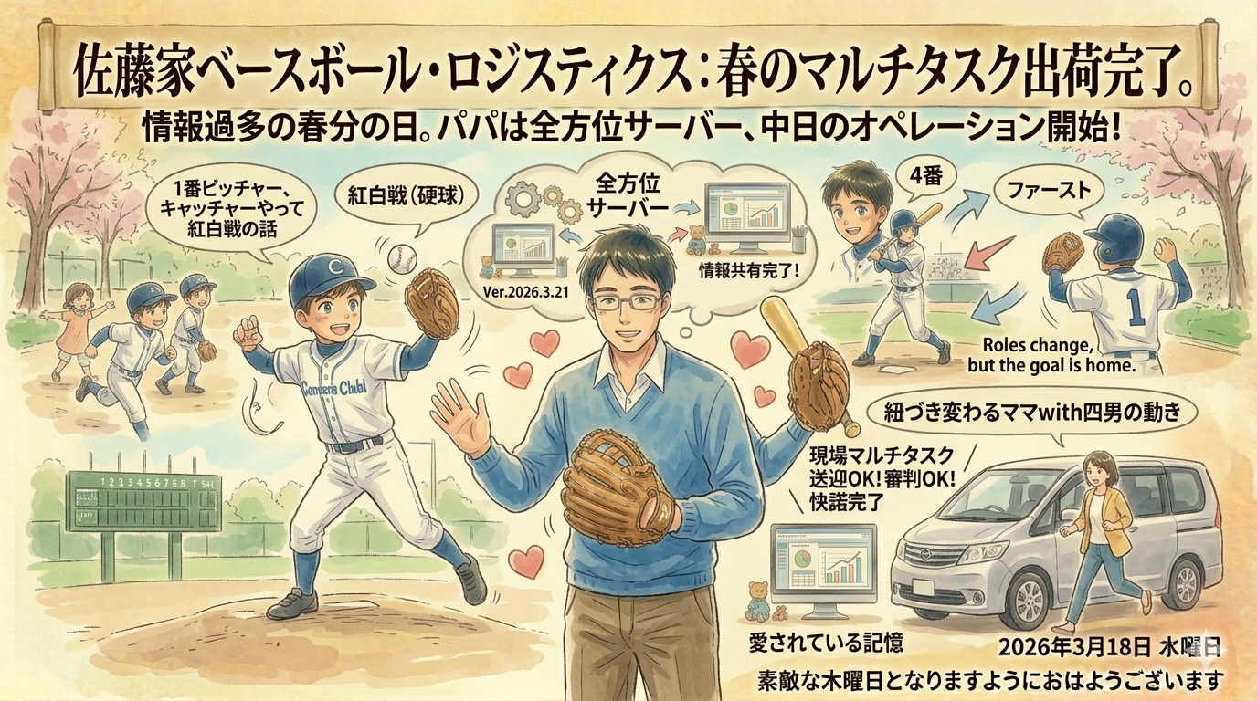 2026年3月21日（土）佐藤家