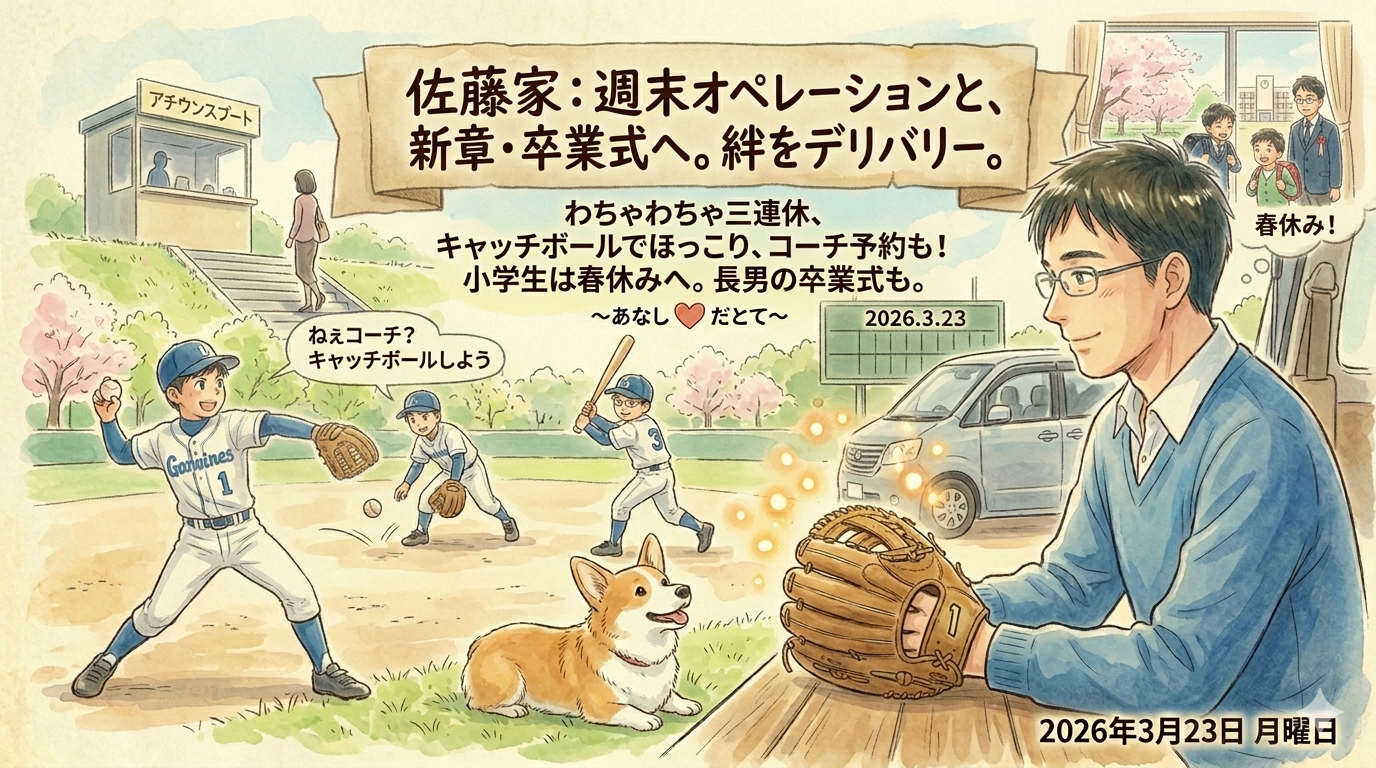 2026年3月23日（月）佐藤家