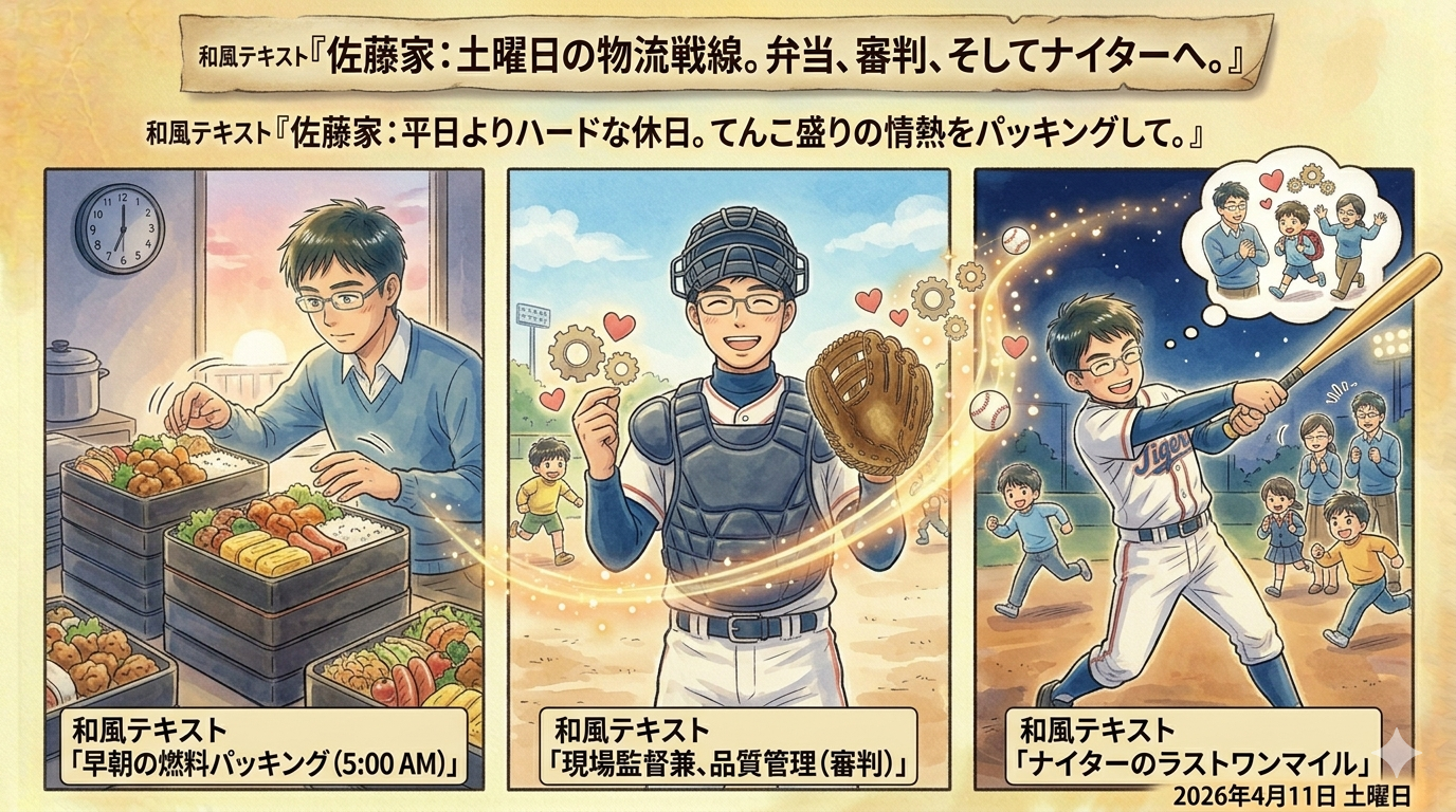 2026年4月11日（土）佐藤家