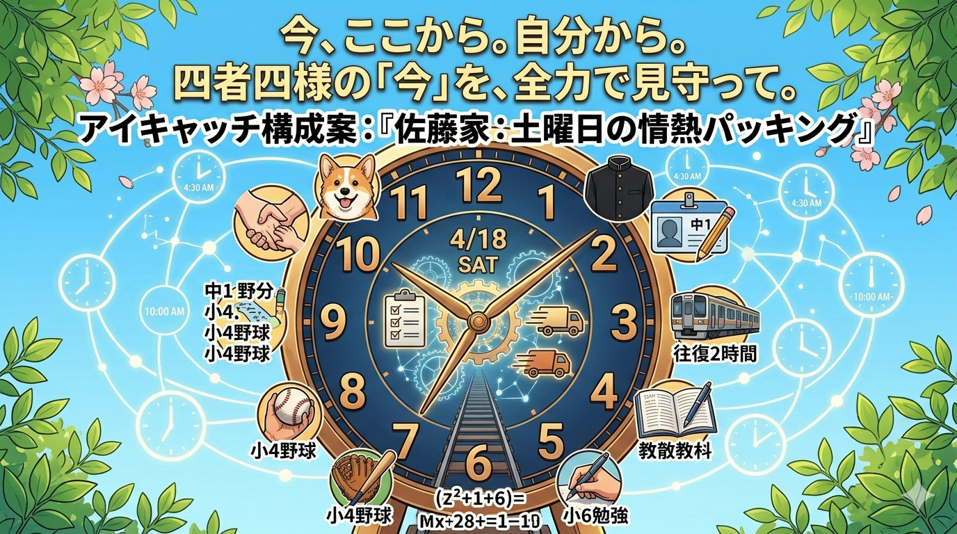 2026年4月18日（土）佐藤家