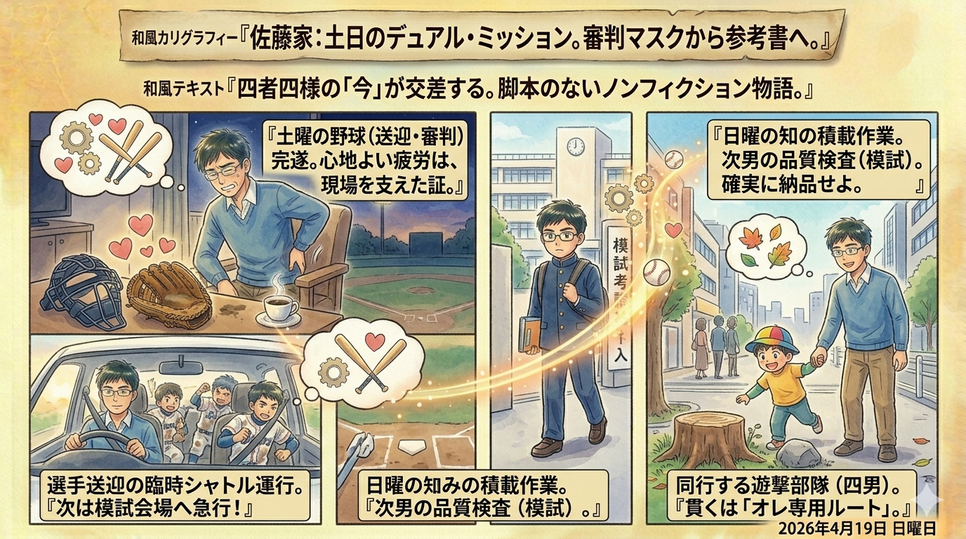 2026年4月19日（日）佐藤家