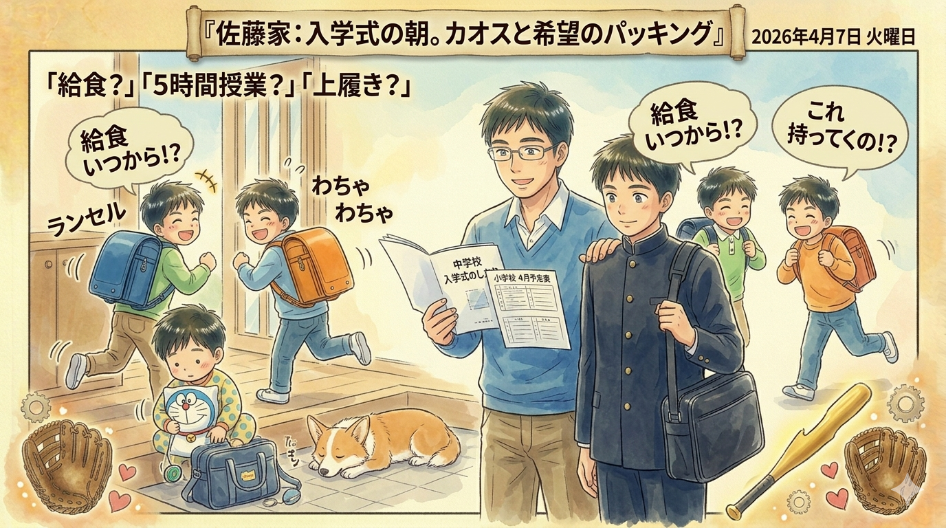 2026年4月7日（火）佐藤家