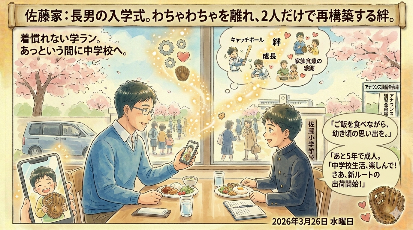 2026年4月8日（水）佐藤家