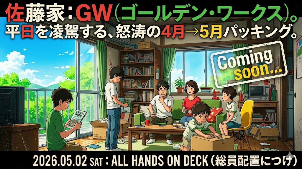 2026年5月2日（土）佐藤家