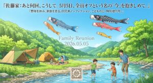 2026年5月5日（火）佐藤家