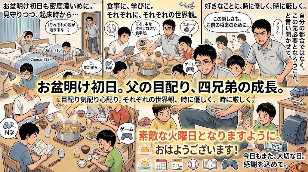 2026年8月18日（火）佐藤家